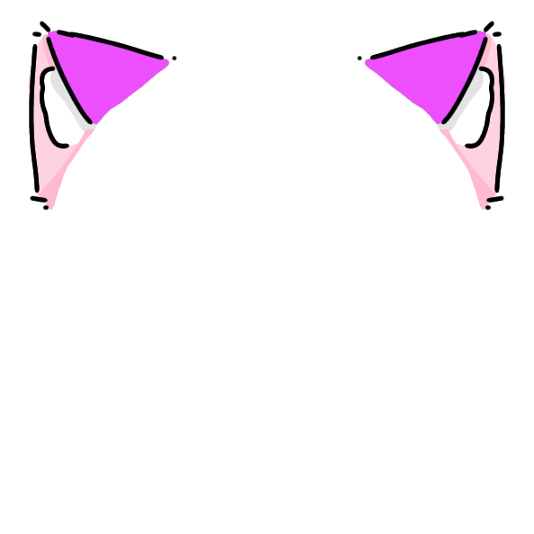 purple cat ears Decoration